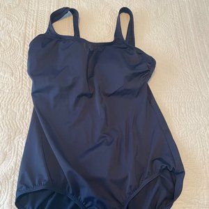 Navy Blue One Piece Swimsuit